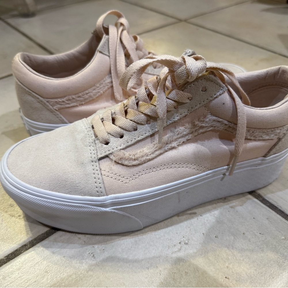 Vans Women's Pink Platform Sneakers